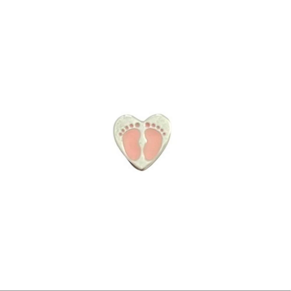 4/$10 Origami Owl Pink Baby Feet